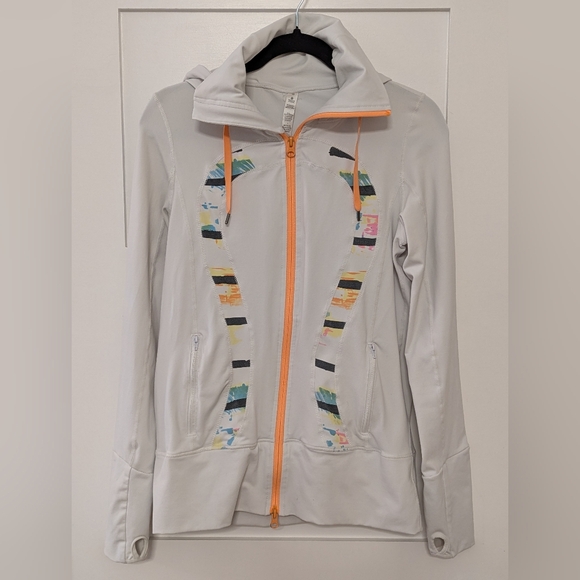 Lululemon In Stride Jacket Hoodie Size 10 - Picture 5 of 8